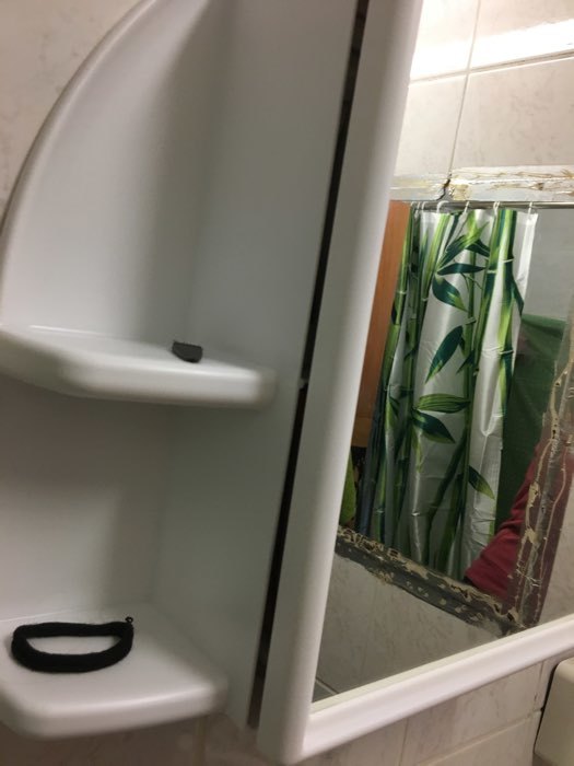 Фотография покупателя товара Шкафчик для ванной комнаты с зеркалом «Орион», цвет снежно-белый - Фото 10