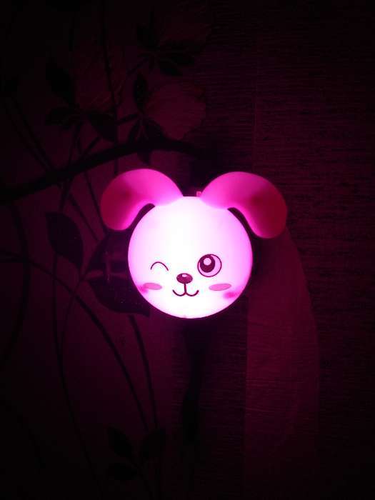 Фотография покупателя товара Ночник LED "Кролик", 7 см, 4W (V220) МИКС пластик RISALUX