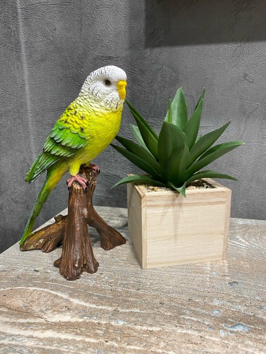 Фотография покупателя товара Фигура "Зеленый попугай" 9,5х8х16,5см - Фото 9
