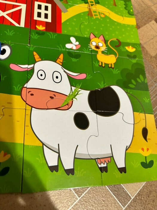 Фотография покупателя товара Пазлы 8 в 1 «Синий трактор на ферме», двусторонние, 32 детали - Фото 1