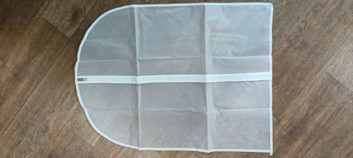 Фотография покупателя товара Чехол для одежды Доляна, плотный, 60×80 см, цвет белый