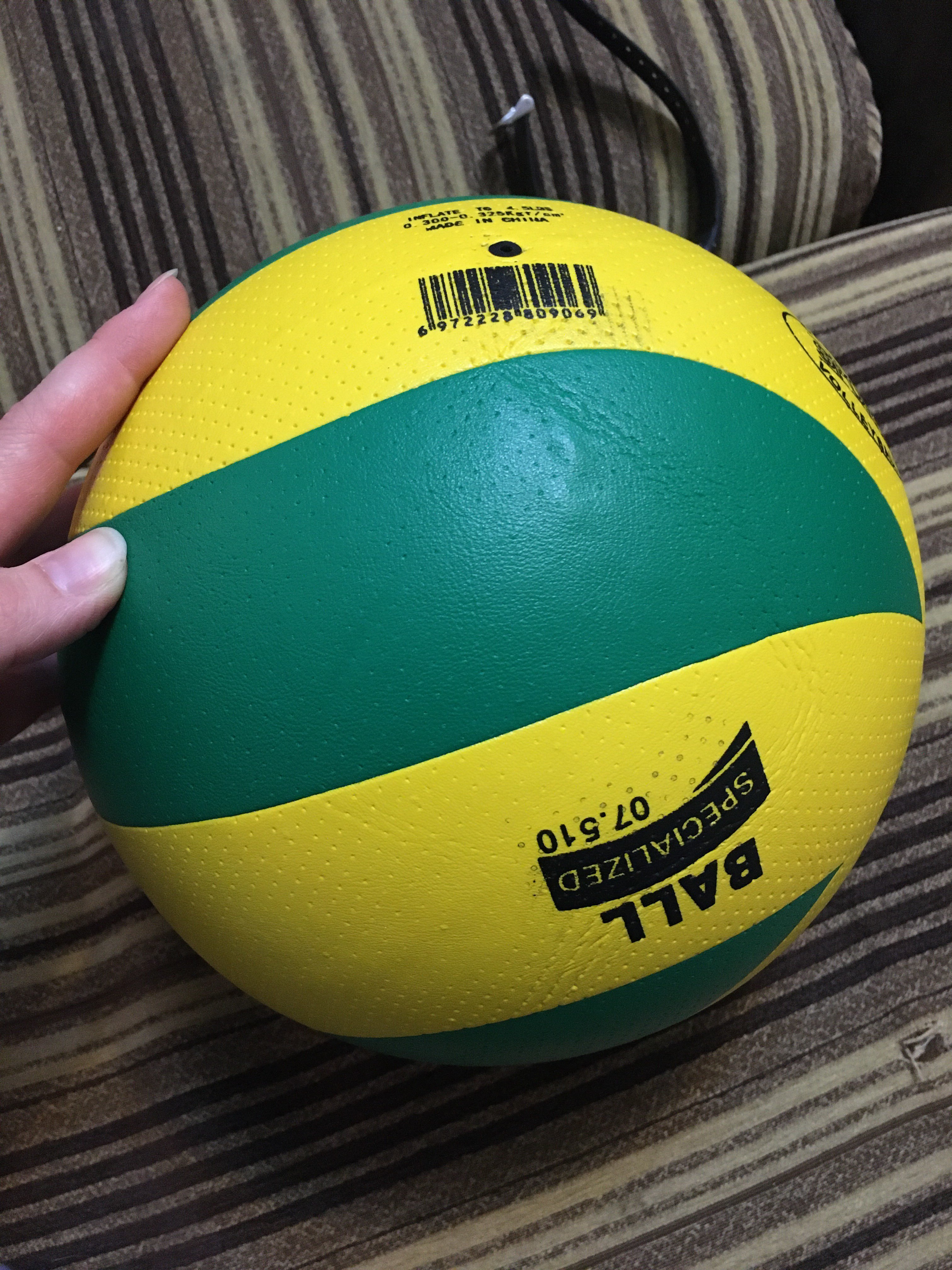 Фотография покупателя товара Мяч волейбольный MINSA, PU, клееный, 8 панелей, р. 5 - Фото 1