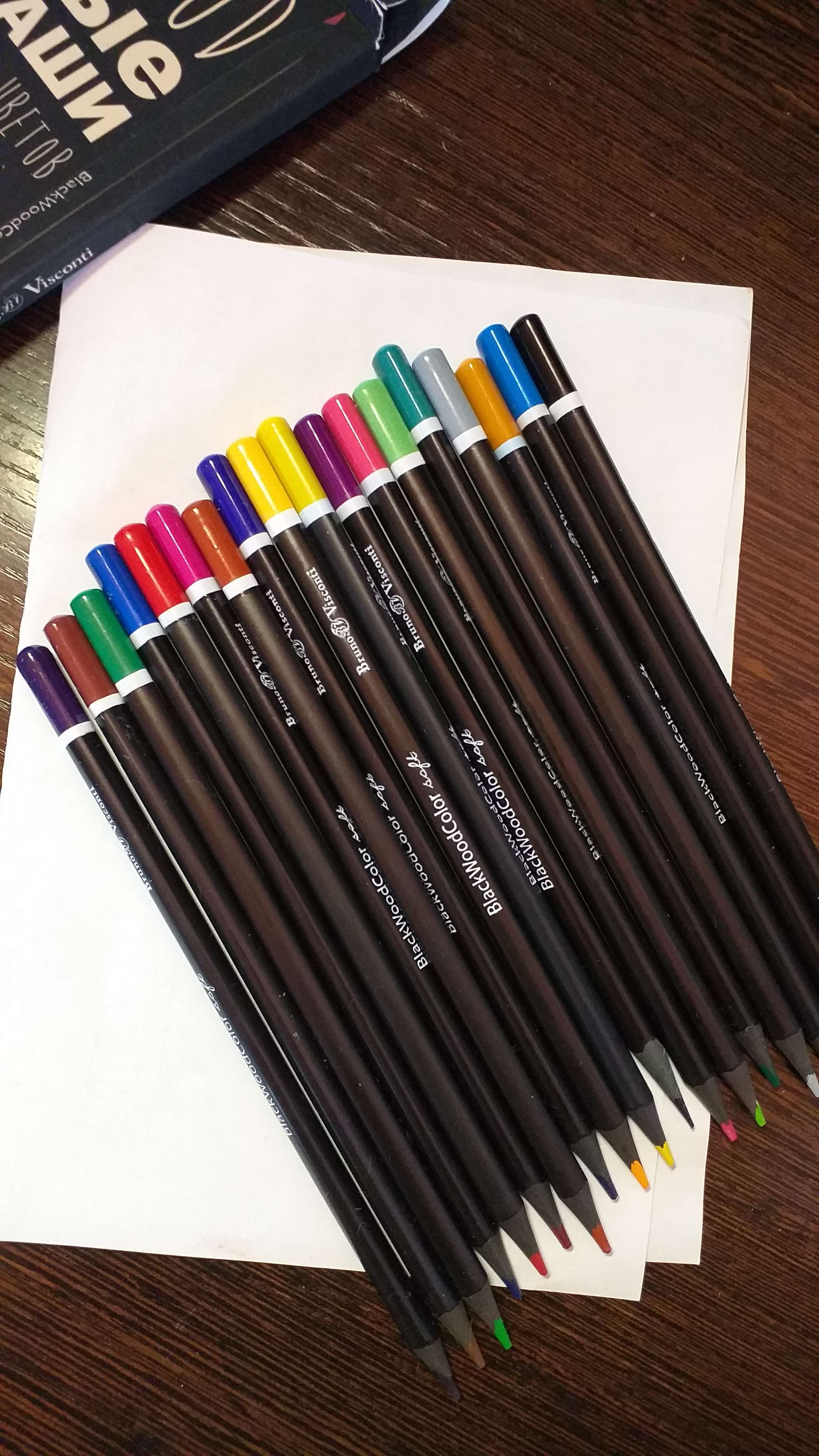 Фотография покупателя товара Карандаши цветные 18 цветов BlackWoodColor, пластиковые, трёхгранные, МИКС - Фото 1