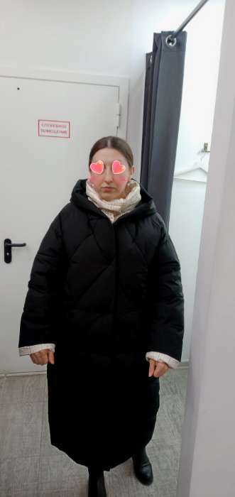 Фотография покупателя товара Пальто утепленное зимнее женское, размер 42, цвет светло-бежевый - Фото 1