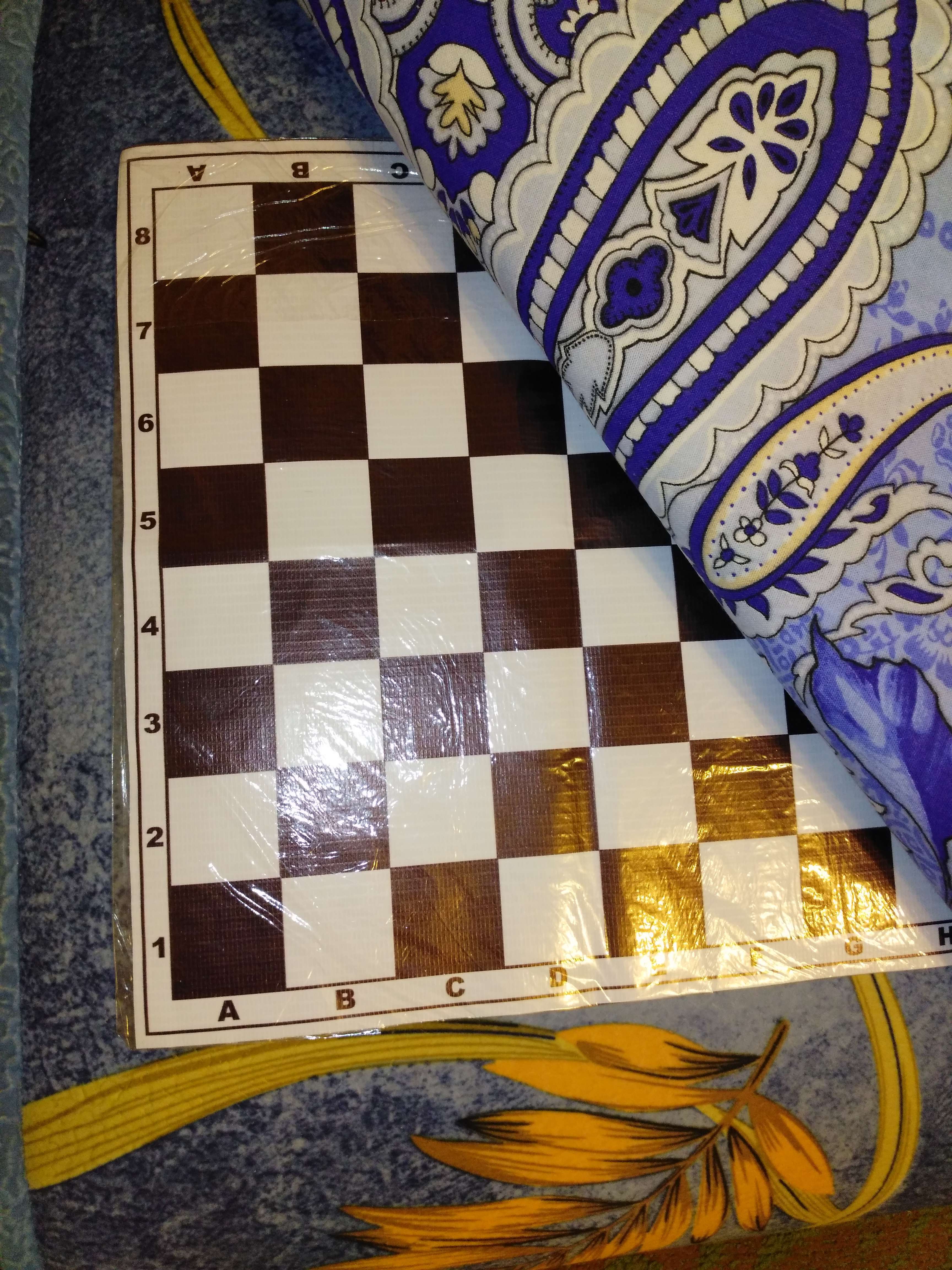 Фотография покупателя товара Шахматное поле "Время игры", виниловое, 30 х 30 см - Фото 2