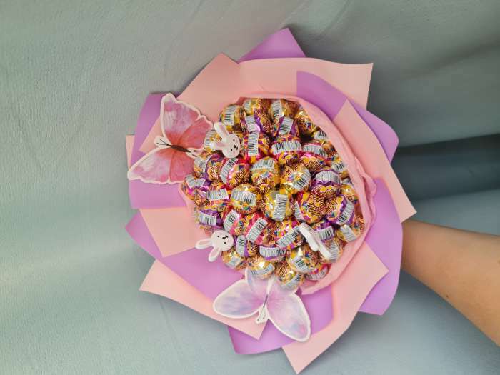 Фотография покупателя товара Пленка матовая, шоколадный, оранжевый, 0.58×10 м - Фото 6