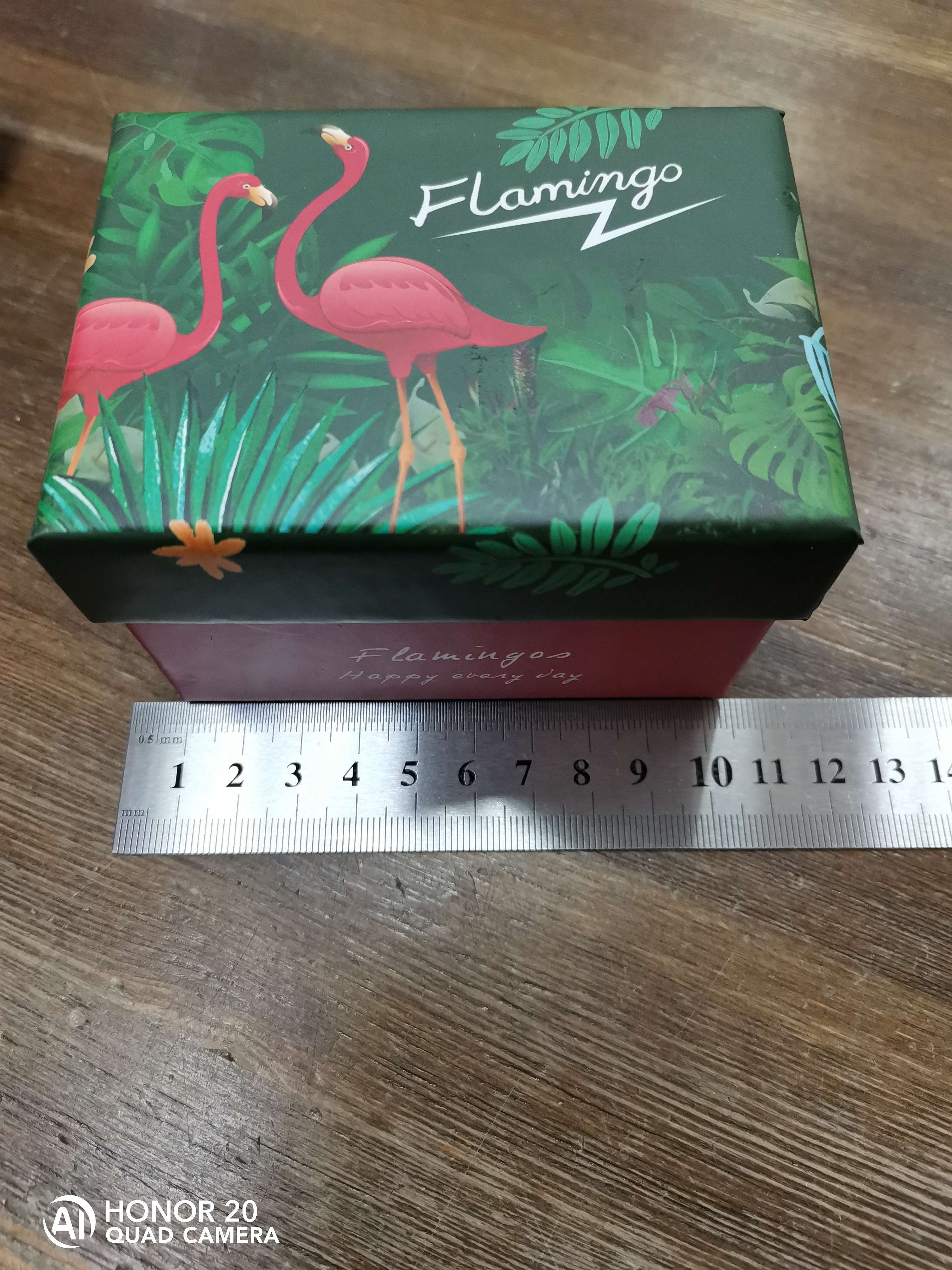 Фотография покупателя товара Коробка подарочная "Фламинго", серо-синий, 10 х 7,5 х 6,5 см - Фото 1