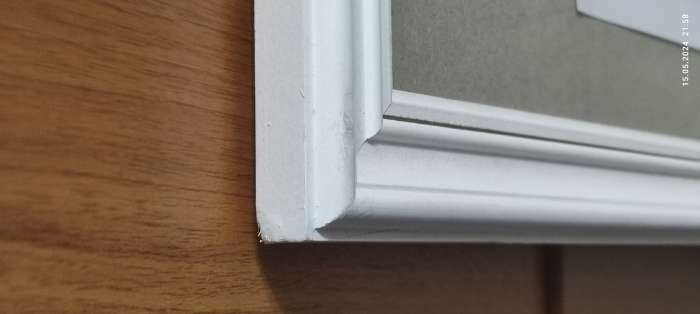 Фотография покупателя товара Фоторамка для фото 40×60 см Buffalo, сосна, (пластиковый экран), белый - Фото 6