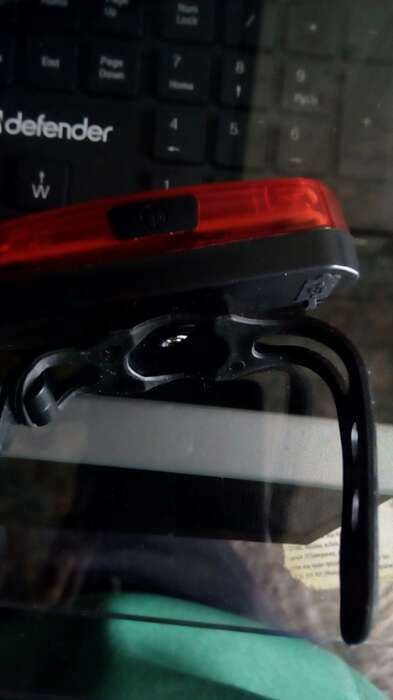 Фотография покупателя товара Фонарь велосипедный задний аккумуляторный, водонепроницаемый, 6 режимов