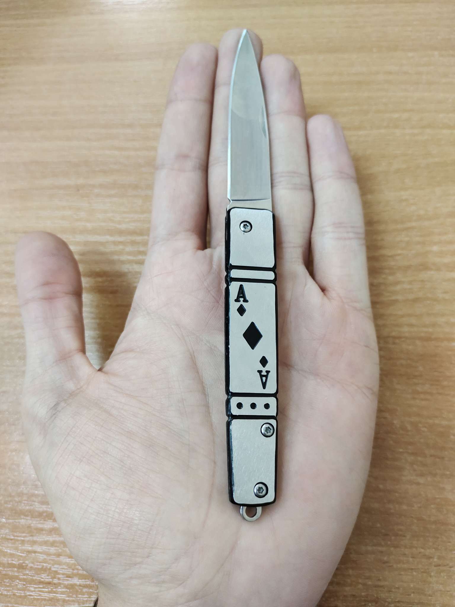 Фотография покупателя товара Нож складной "Туз Пик" 16,5см, клинок 76мм/1мм - Фото 1