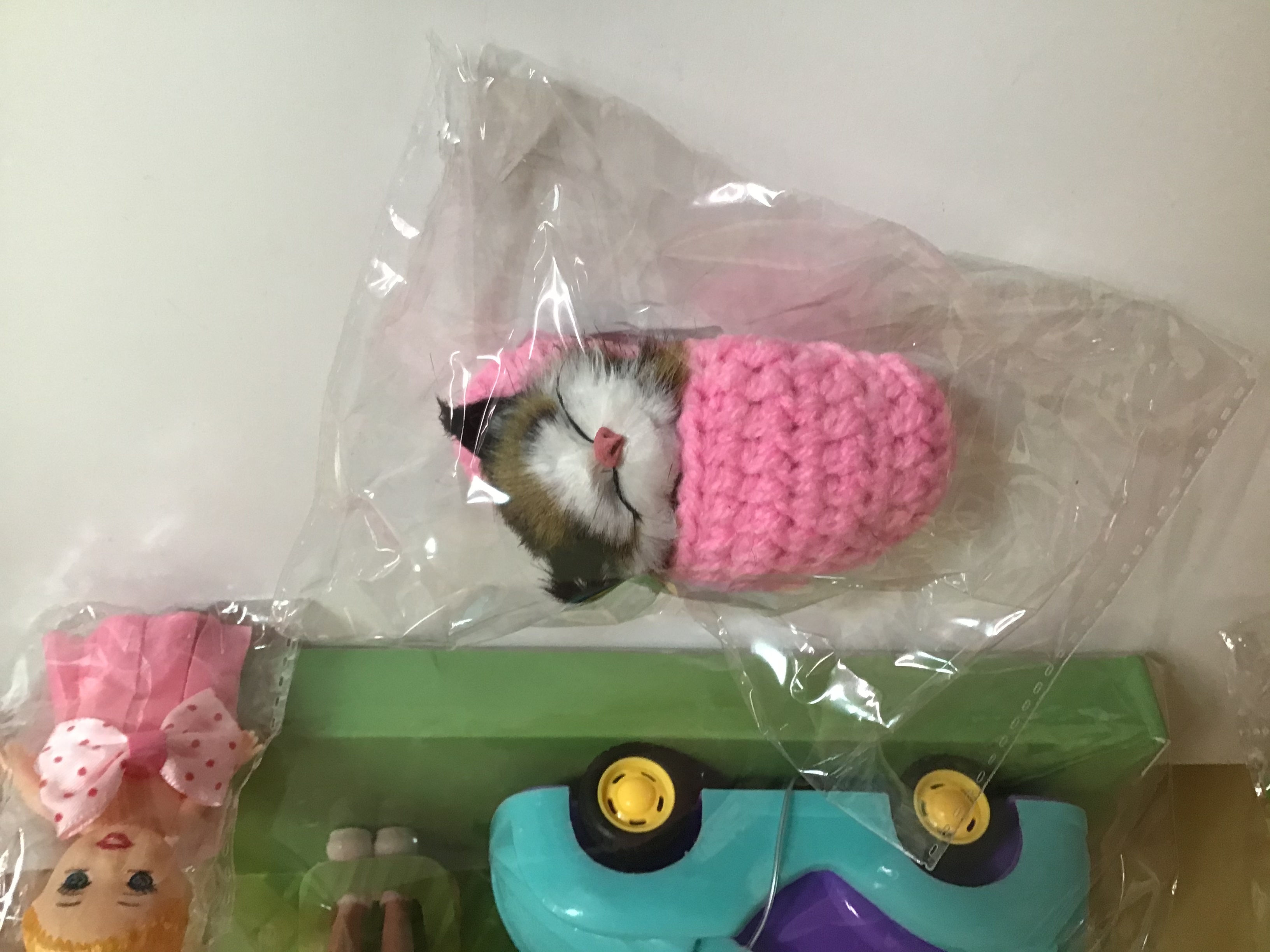 Фотография покупателя товара Пушистик кот в тапочке, МИКС