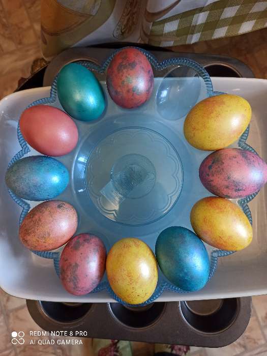 Фотография покупателя товара Набор для декорирования яиц «Перламутровый блеск. Мрамор» - Фото 1
