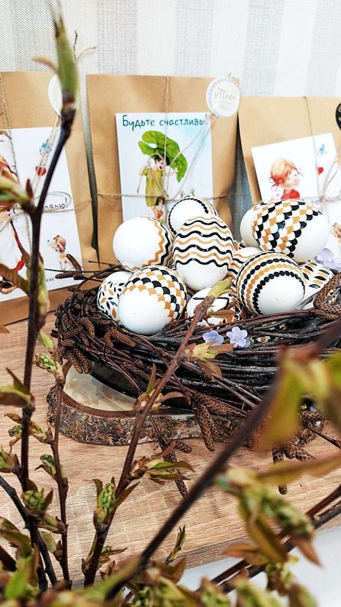 Фотография покупателя товара Термонаклейки на 7 яиц на Пасху «Роскошь», 7,3 х 34,2 см - Фото 1