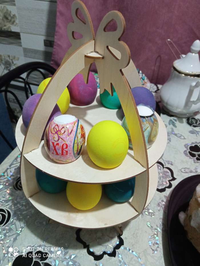 Фотография покупателя товара Подставка для пасхальных яиц «Пасхальное Яйцо», 30×21×21 см - Фото 15