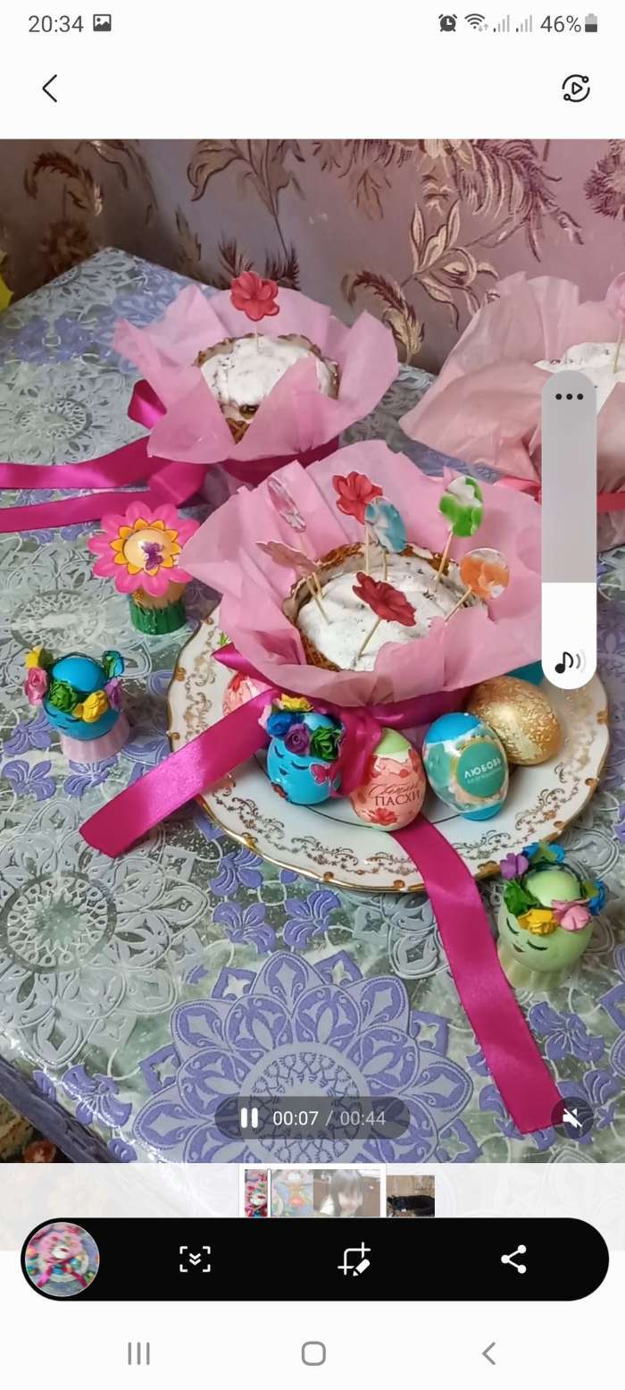 Фотография покупателя товара Пасхальный набор для украшения яиц «Подарочки», 9.8 х 15.3 см - Фото 4