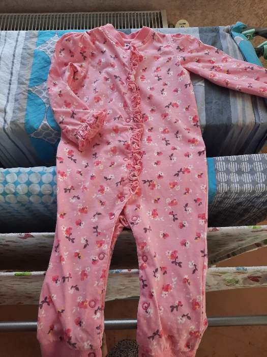 Фотография покупателя товара Комбинезон детский, цвет розовый/цветы, рост 74 см
