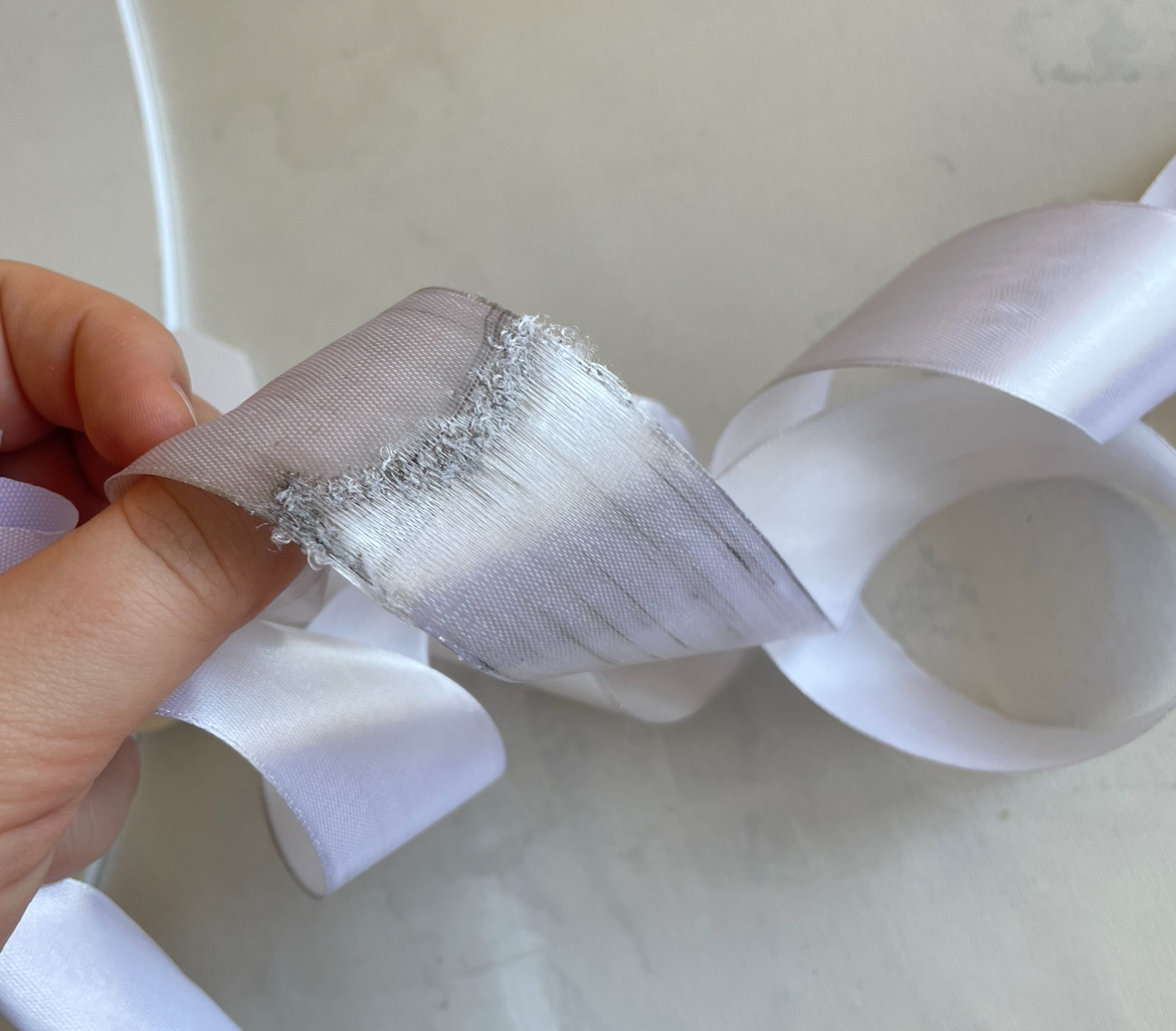 Фотография покупателя товара Лента атласная, 40 мм, 23±1 м, белая №01 - Фото 113