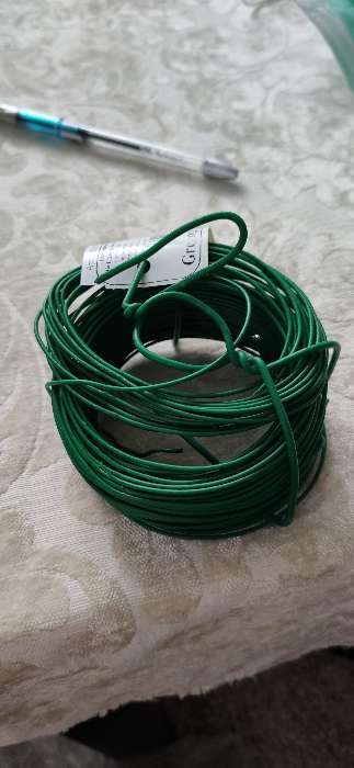 Фотография покупателя товара Проволока для подвязки растений, 20 м, d = 1,2 мм, зелёная, Greengo - Фото 1