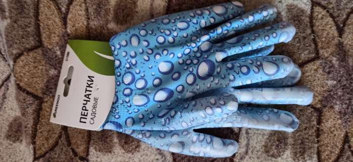 Фотография покупателя товара Перчатки нейлоновые, с ПВХ полуобливом, размер 7, цвет МИКС, Greengo - Фото 1