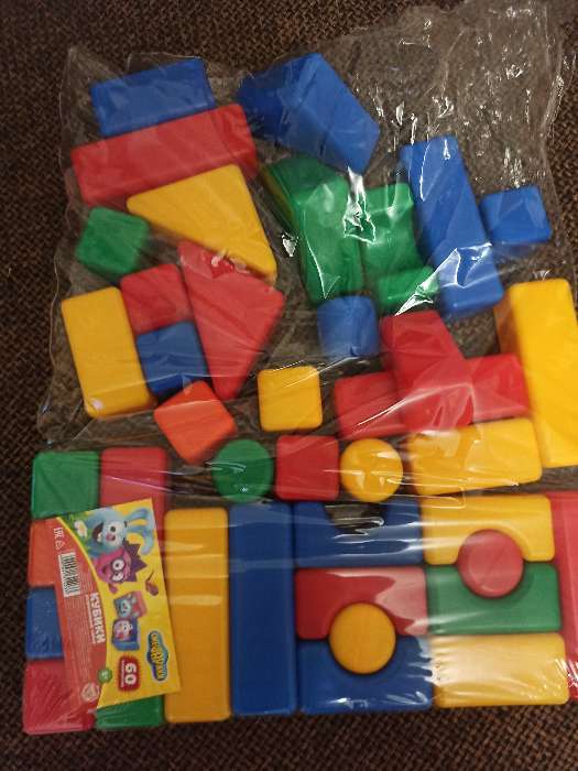 Фотография покупателя товара Набор цветных кубиков, "Смешарики", 60 элементов, кубик 4 х 4 см - Фото 8