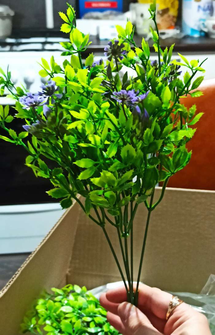 Фотография покупателя товара Букет искусственный «Алиссум с остролистом», h=29 см, МИКС - Фото 2