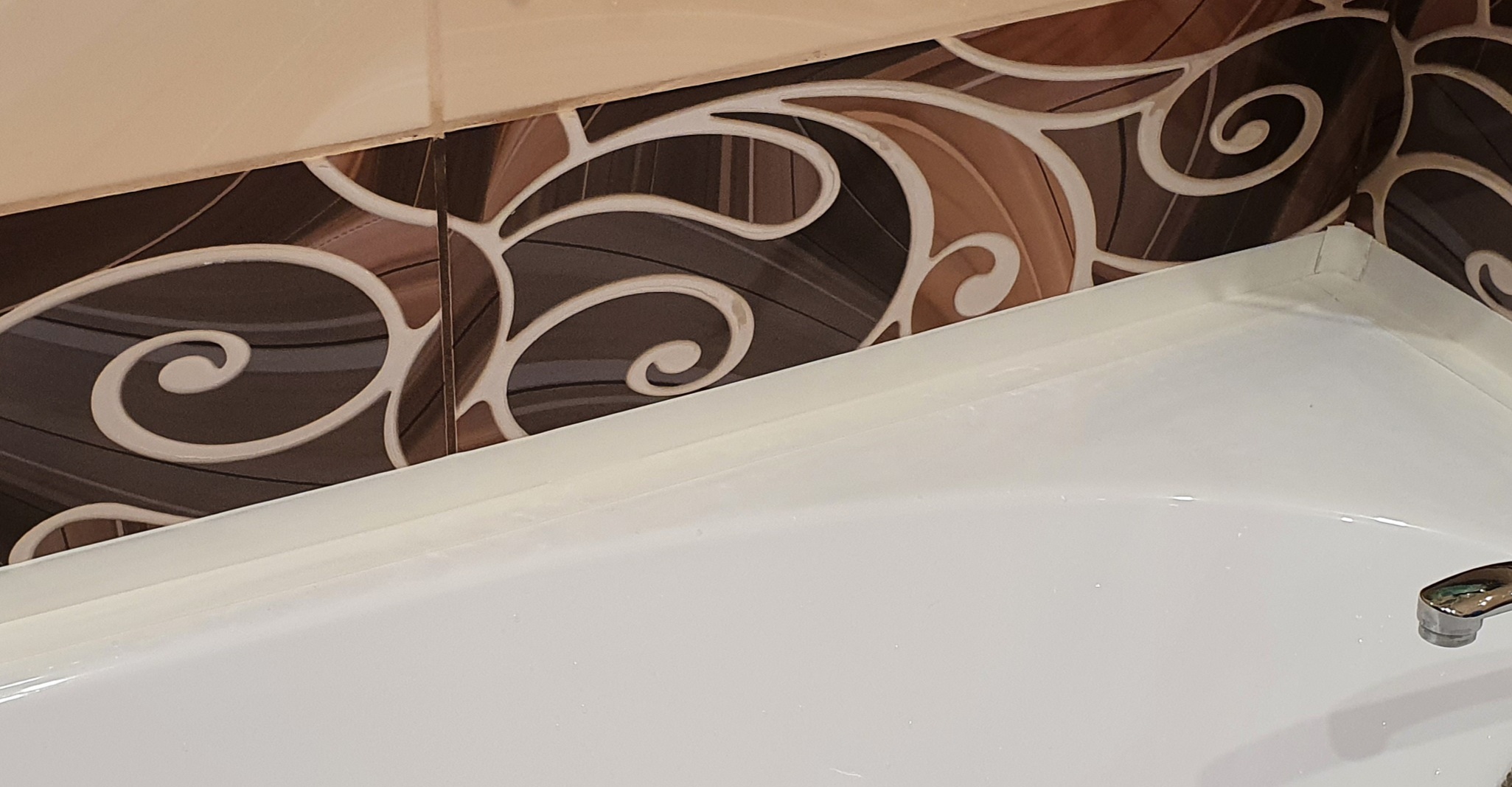 Фотография покупателя товара Бордюрная лента Unibob, для ванн и раковин, самоклеящаяся, 60 мм х 3.35 м, белая - Фото 7