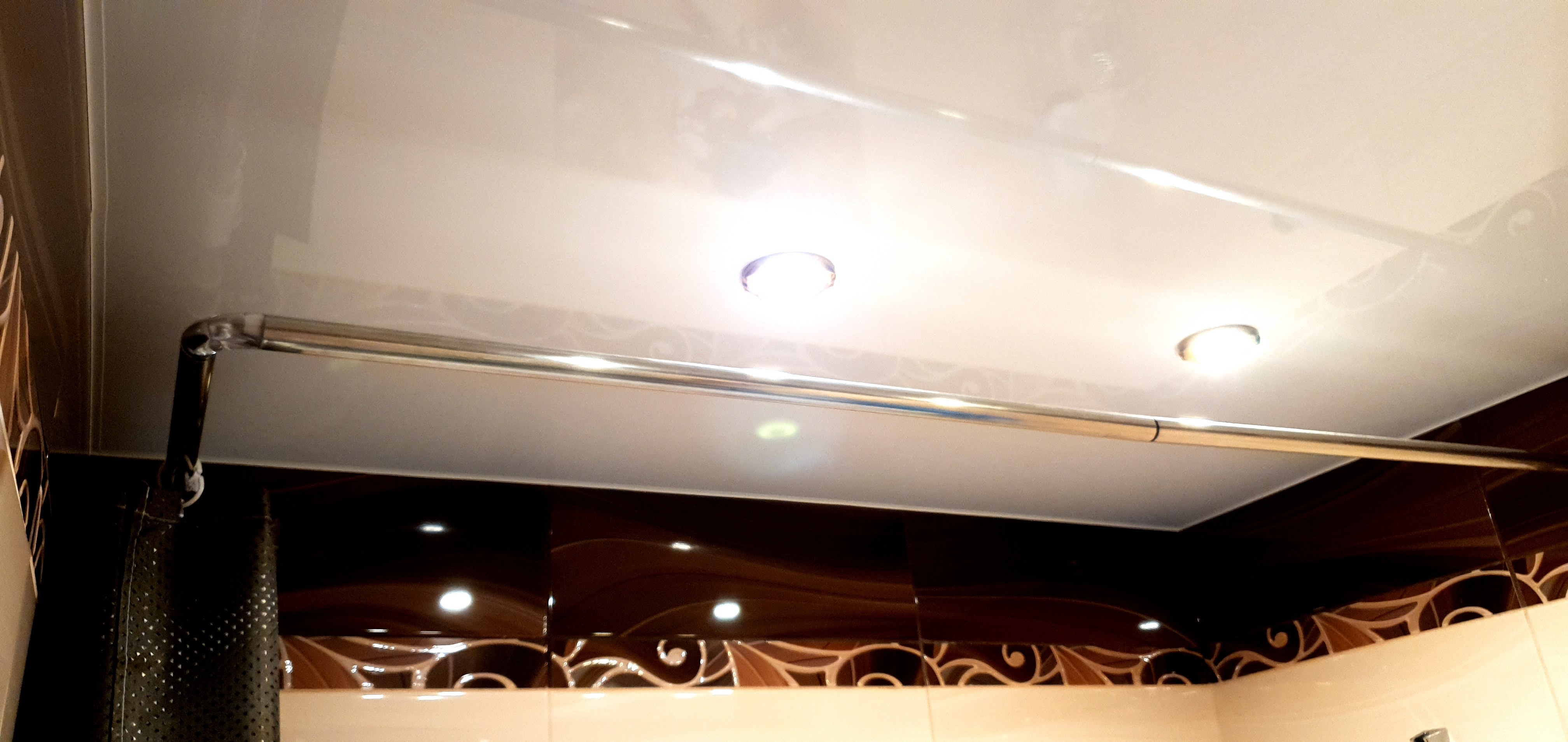 Фотография покупателя товара Штанга угловая для шторы в ванную, 80 х 170, цвет белый - Фото 5