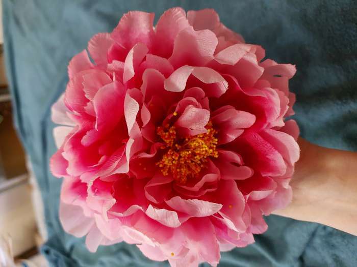 Фотография покупателя товара Цветы искусственные "Пион бархатный" 15х55 см, розовый
