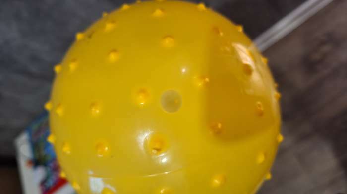 Фотография покупателя товара Мяч массажный, d=12 см, 24 г, цвета МИКС