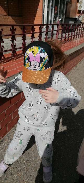 Фотография покупателя товара Кепка детская для девочки, размер 52-54, Минни Маус - Фото 1