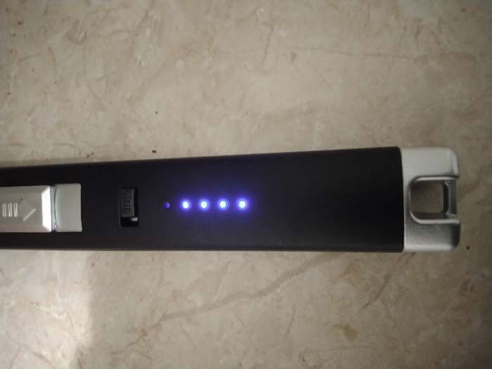 Фотография покупателя товара Зажигалка электронная, кухонная, 23 х 2.5 х 1.5 см, USB, черная