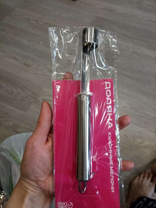 Фотография покупателя товара Нож для сердцевины Доляна «Металлик», 21 см, цвет серебряный - Фото 1