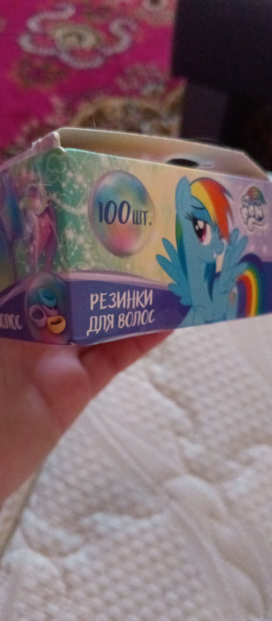 Фотография покупателя товара Резинка для волос, 100 штук, My Little Pony