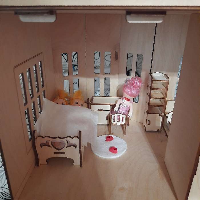 Фотография покупателя товара Кукольный домик «Лайт» фанера: 3 мм - Фото 2