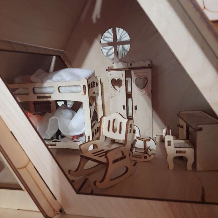 Фотография покупателя товара Кукольный домик «Лайт» фанера: 3 мм - Фото 3