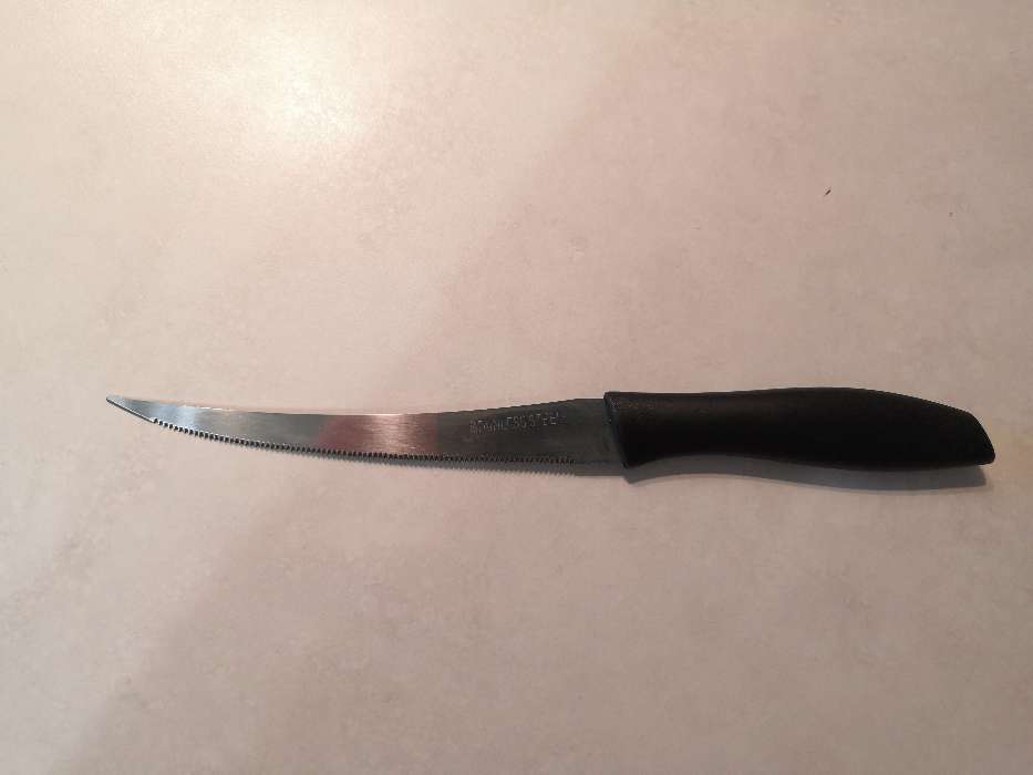 Фотография покупателя товара Нож кухонный для цитрусовых «Ария», лезвие 12 см, цвет МИКС - Фото 2