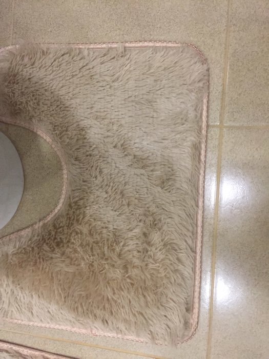 Фотография покупателя товара Набор ковриков для ванной и туалета Доляна «Пушистик», 2 шт, 40×50, 50×80 см, цвет серый - Фото 6