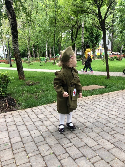 Фотография покупателя товара Костюм военного "Санитарка" для девочки, 8-10 лет, рост 140-152 см - Фото 1