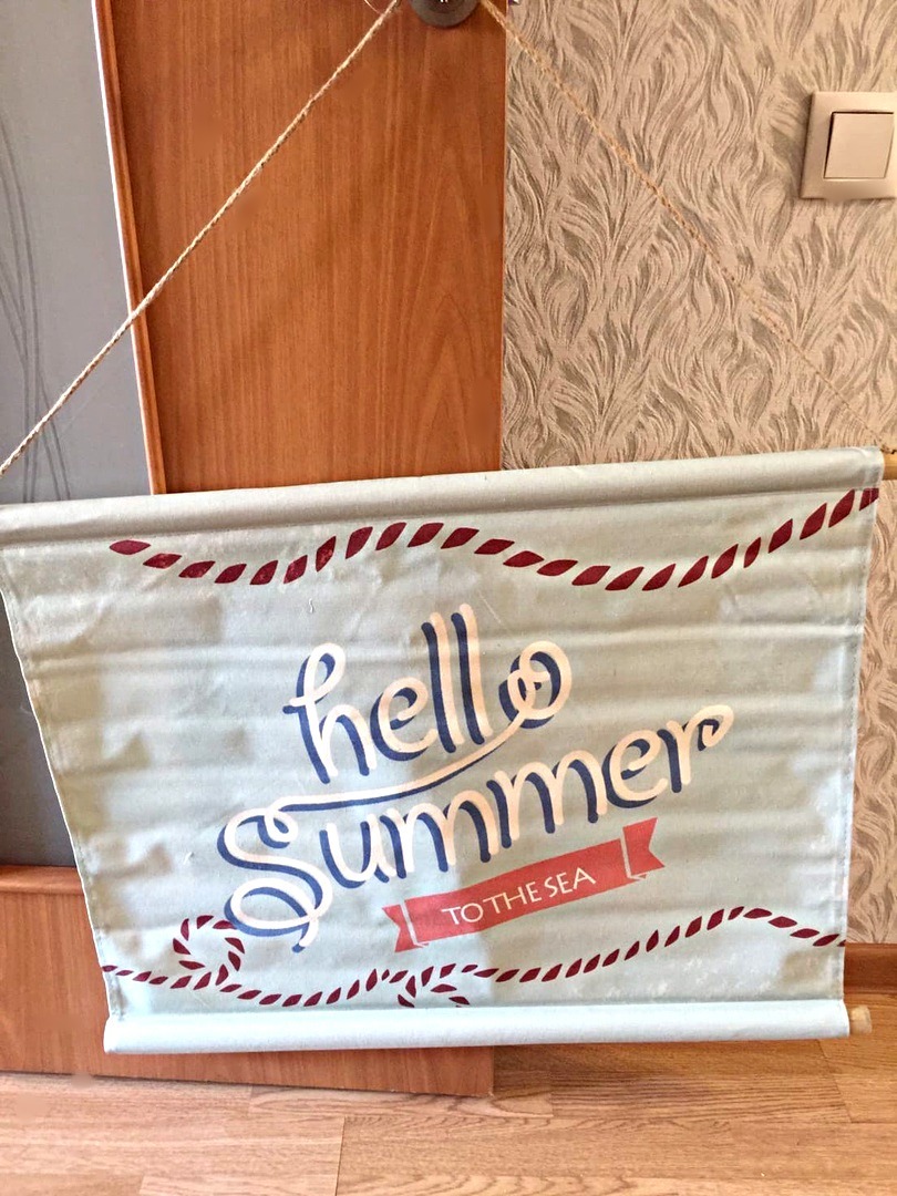 Фотография покупателя товара Панно подвесное Hello summer, морская тематика, прямоугольное, 77х57 см - Фото 1