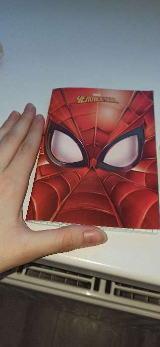 Фотография покупателя товара Блокнот А6 32 л на скрепке Человек-паук Spider-man - Фото 2