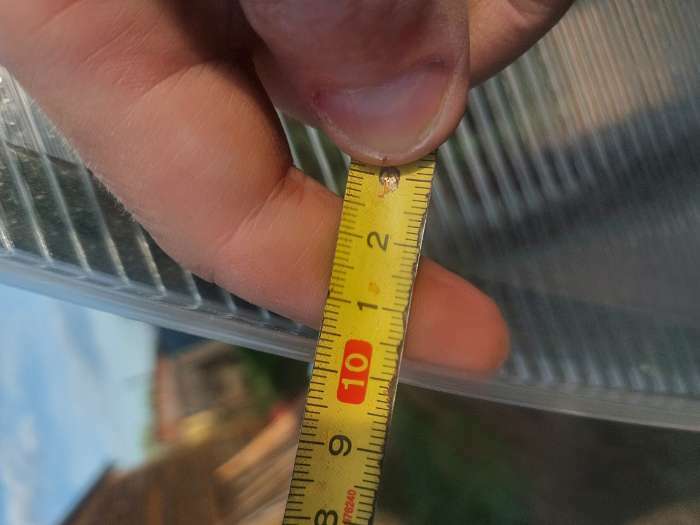 Фотография покупателя товара Сотовый поликарбонат 4 мм, 2.1 × 6 м, УФ, прозрачный