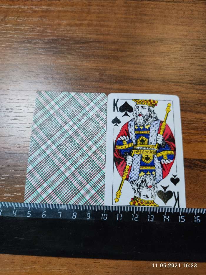 Фотография покупателя товара Карты игральные бумажные "Дама", 36 шт, 8.7 × 5.7 см - Фото 2