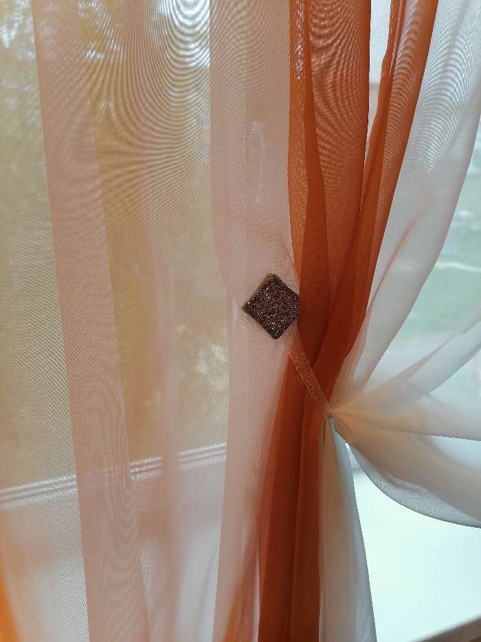 Фотография покупателя товара Подхват для штор «Квадрат с блёстками», 3,5 × 3,5 см, цвет серебряный - Фото 14