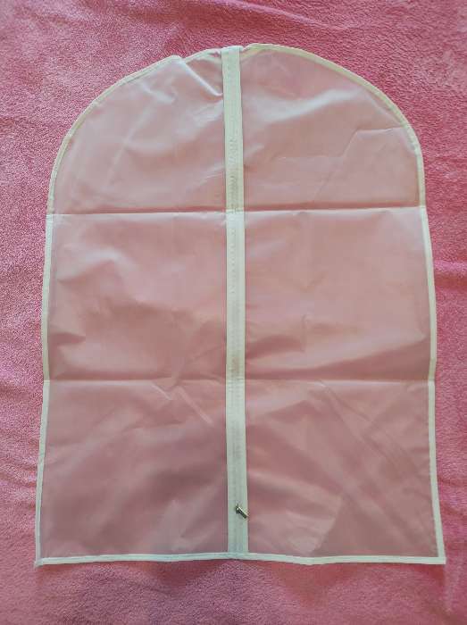 Фотография покупателя товара Чехол для одежды плотный Доляна, 60×100 см, PEVA, цвет белый - Фото 11