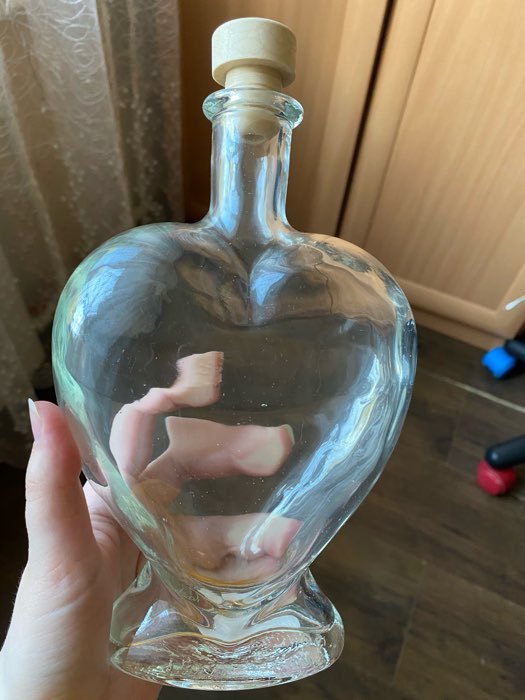 Фотография покупателя товара Ваза-бутылка декоративная "Сердце" - Фото 1