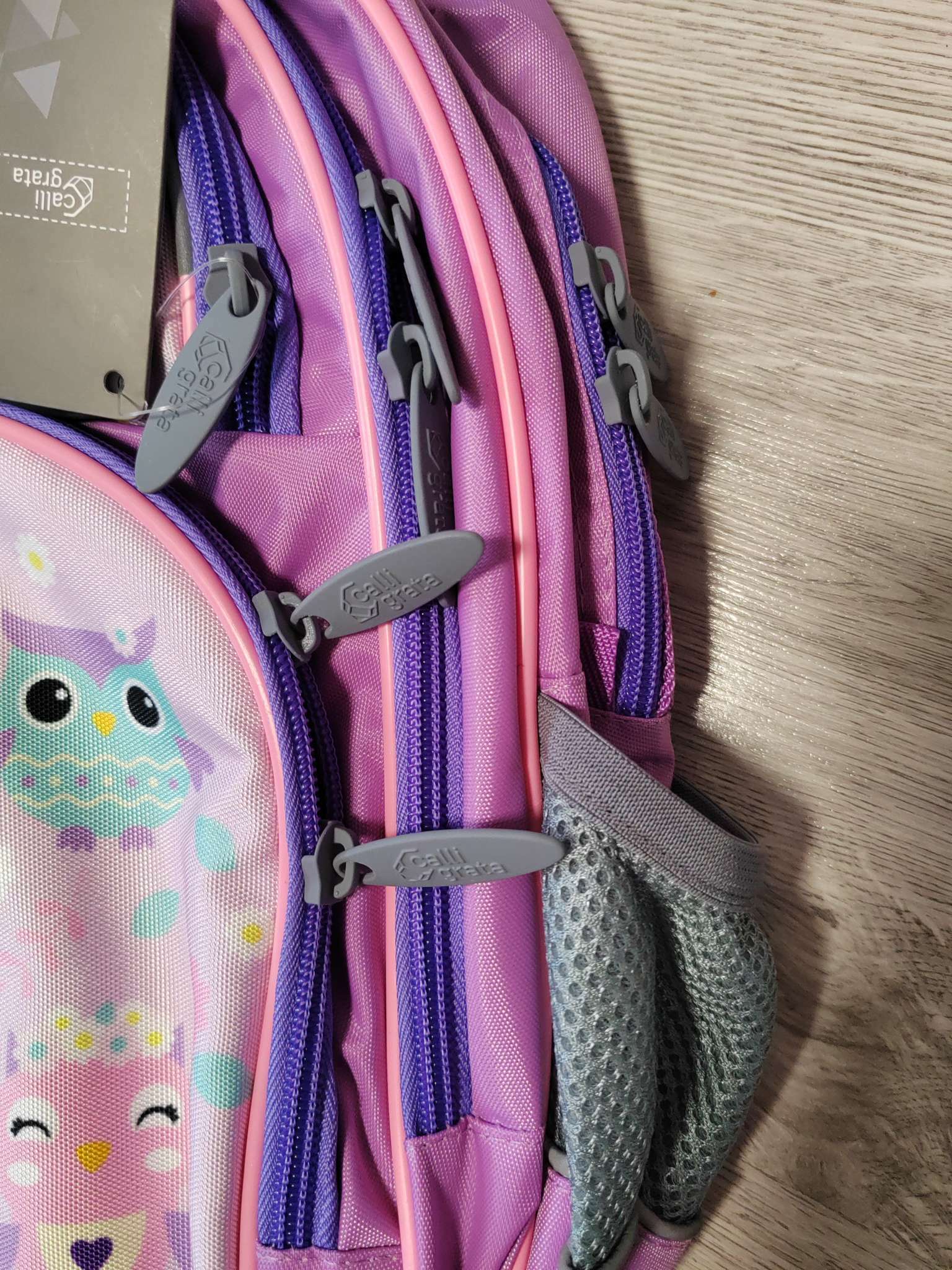 Фотография покупателя товара Рюкзак школьный, 36 х 23 х 13 см, эргономичная спинка, Calligrata П "Совушка", сиреневый