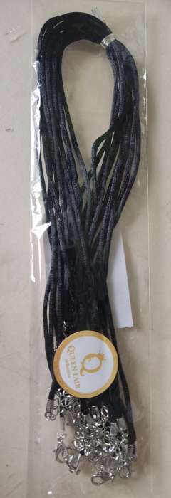 Фотография покупателя товара Шнурок нейлоновый d=1,5 мм, 43 см + удлинитель, цвет чёрный