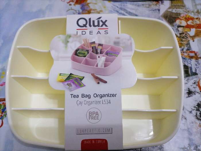 Фотография покупателя товара Органайзер для чайных пакетиков QLux, 21,5×17×8 см, 12 ячеек, цвет МИКС - Фото 4
