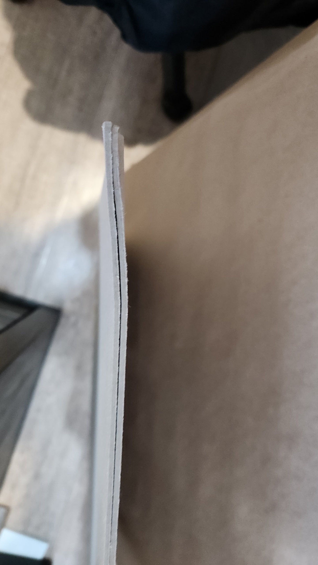 Фотография покупателя товара Картон переплётный (обложечный) 2.0 мм, 70×100 см, 1250 г/м², серый - Фото 2