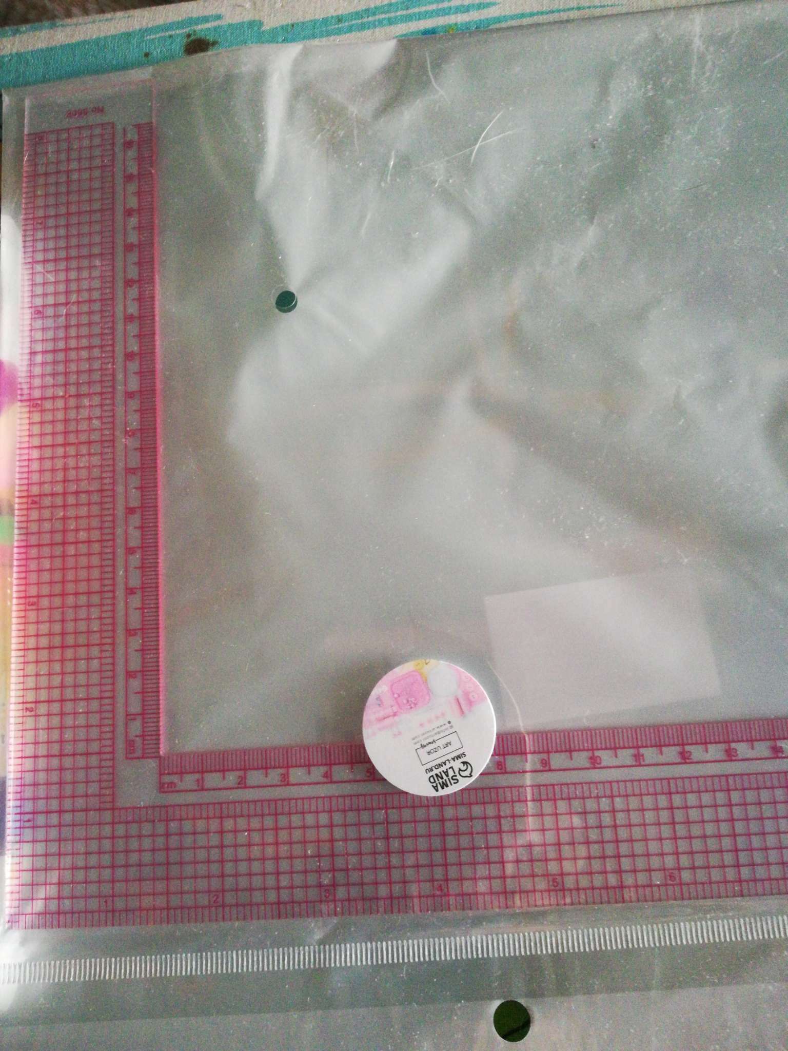 Фотография покупателя товара Линейка для кроя и шитья, премиум, 21.5×21.5 см, s=1.5 мм - Фото 1